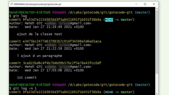 9- GIT et GITHUB DARIJA: Voir l'historique des Commits смотреть онлайн
