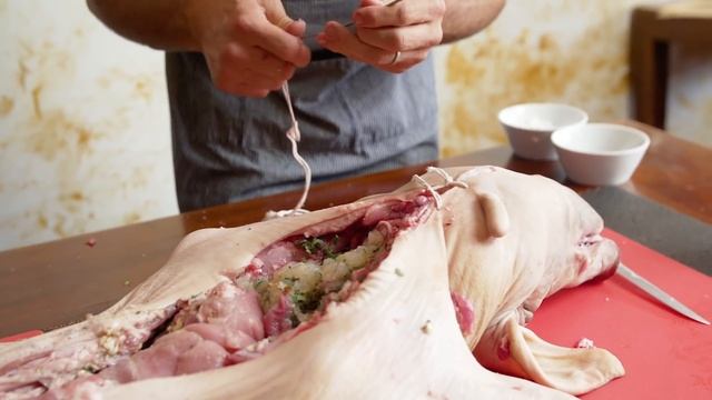 How to STUFF A PIG for PORCHETTA смотреть онлайн