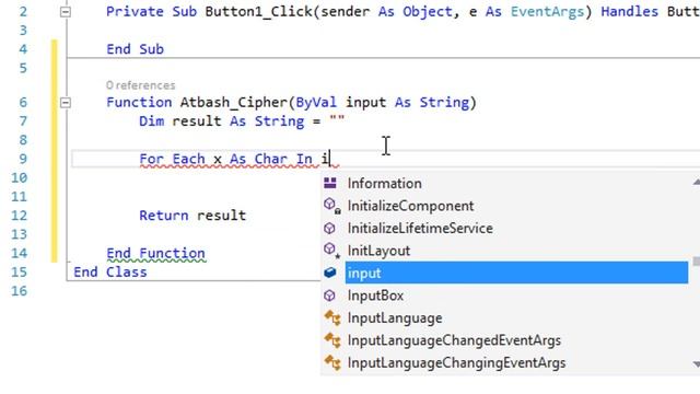 Atbash Cipher Encryption in VB 2015 смотреть онлайн