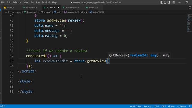 Vue js Review App With Pinia Part 7 (Update Review Part 1) | Moroccan Darija смотреть онлайн