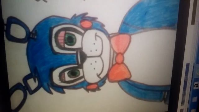 Я нарисовала чику, фредди, бонни,марионетку. смотреть онлайн