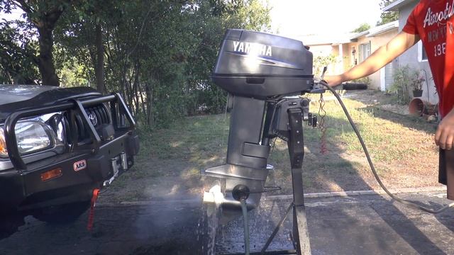 2007 Yamaha 25hp 2 Stroke Outboard Motor Tiller смотреть онлайн