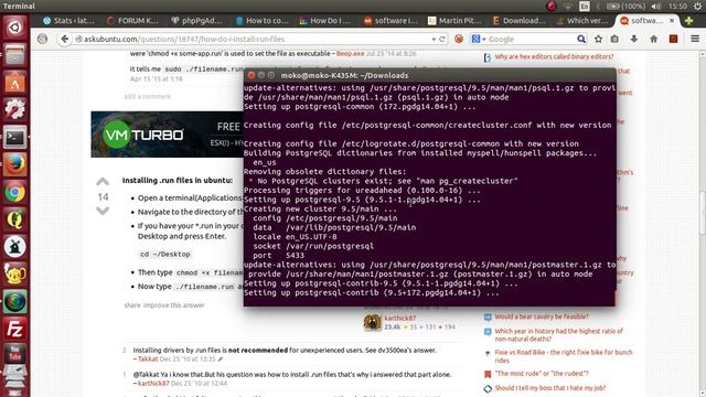 Install latest Postgresql + Pgadmin from .run file - Ubuntu смотреть онлайн