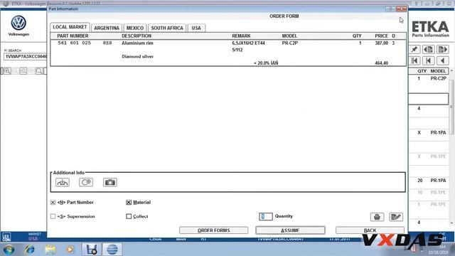 Etka 8.3 Electronic Parts Catalogue search parts by VIN: Audi VW Seat Skoda / смотреть онлайн