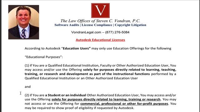 Autodesk Student License - limits on commercial and professional uses смотреть онлайн