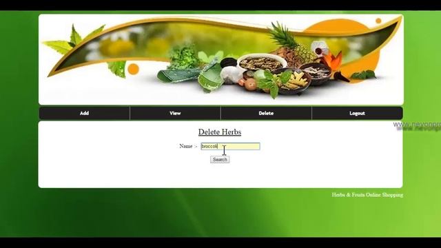 Online Herbs Shopping Project смотреть онлайн