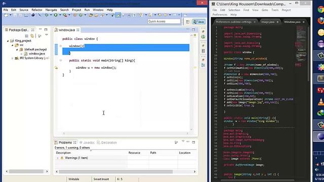 how create simple window in java смотреть онлайн