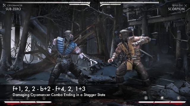 SUB ZERO COMBO GUIDE - MORTAL KOMBAT X - EASY TO ADVANCED!!! смотреть онлайн