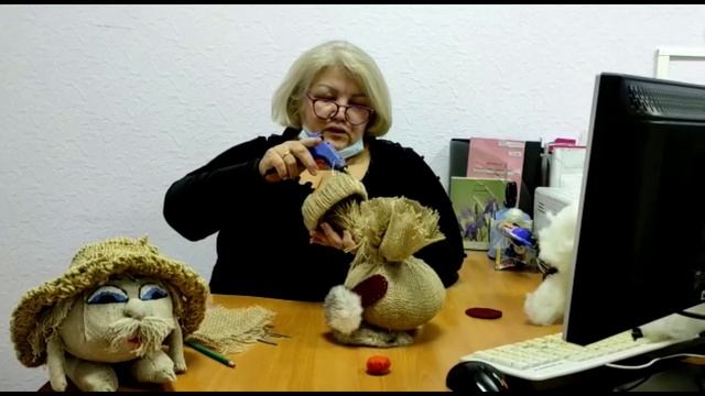 Мастер класс из мешковины "Домовята" смотреть онлайн
