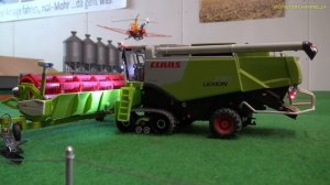 Радиоуправляемые тракторы, Challenger, Lexion, Quadtrac в работе