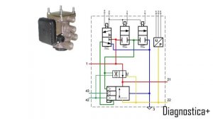 Кран управления тормозами прицепа.