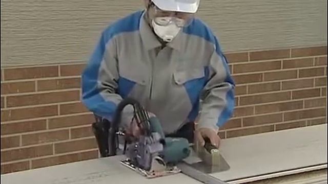 Монтаж фасадных панелей KMEW видео часть 7 - Резка панели смотреть онлайн