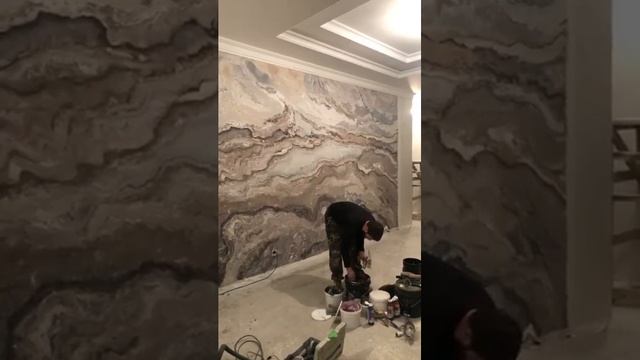 Декоративная штукатурка под мрамор. Про смотреть онлайн