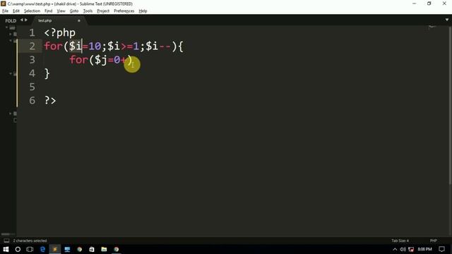 How to Print Star Pattern On PHP Language In Hindi #2| by practical program смотреть онлайн