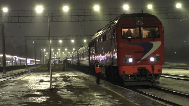 Поезд Мурманск – Минск на станции Великий Новгород – 1-й в 2023 смотреть онлайн