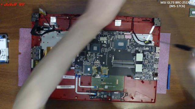 ? MSI GL73 8RC-251XRU ( MS-17C6 ) разборка , мини обзор , сборка смотреть онлайн