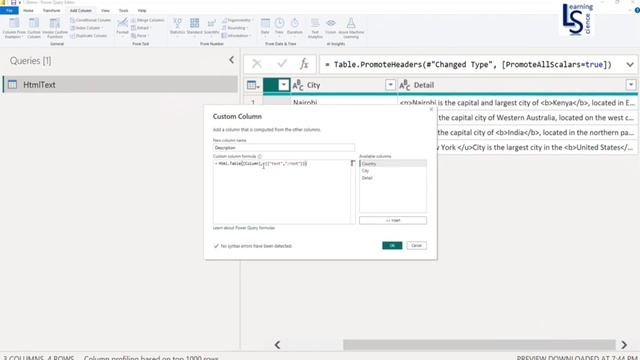Convert html text to plain text in Power Query for Power BI | Clean HTML text in Power Query | смотреть онлайн