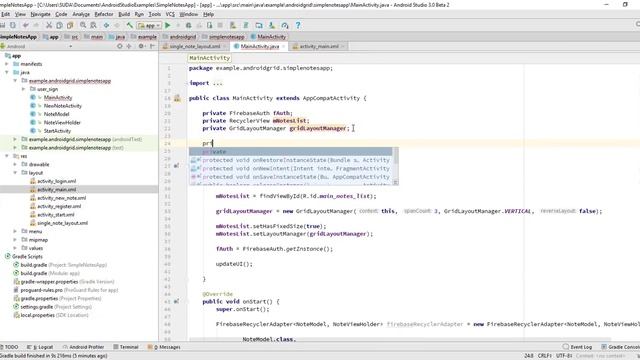 Part 6 - Simple Notes App - Firebase App - Retrieving Notes - Android Studio Tutorial смотреть онлайн