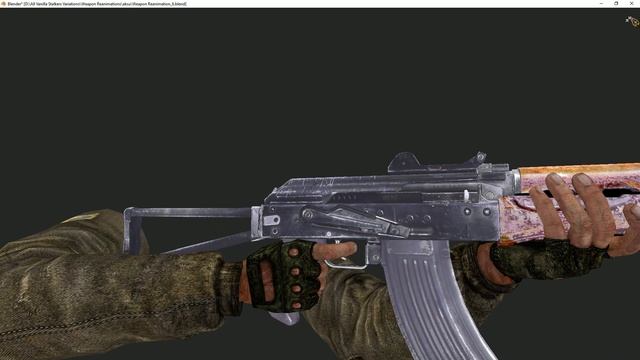 AVWR Mod. Перезарядка АКСУ в Blender. смотреть онлайн