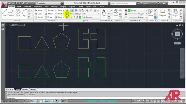 18 Autocad Basic Training Pedit & Explode смотреть онлайн