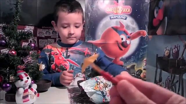 Открываем большое шоколадное яйцо к Новому году 2016! смотреть онлайн