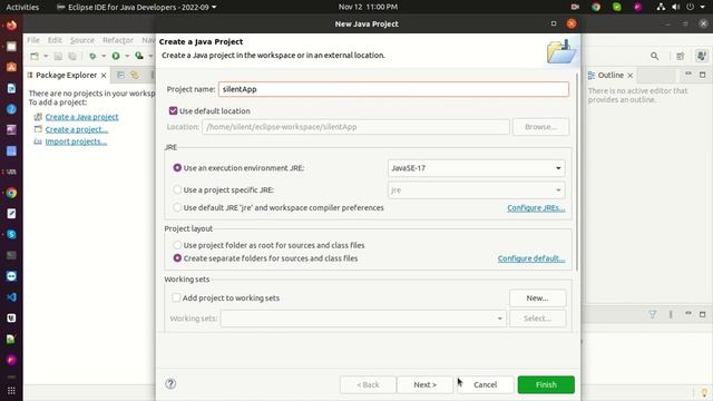 How to Install Eclipse in Ubuntu 20 04 || Simple java program run смотреть онлайн