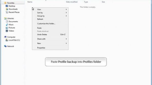 Restoring Mozilla Thunderbird profile from backup
