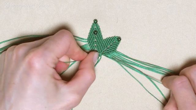 Macrame maple leaf tutorial | Micro macrame DIY | Micro macrame tutorial смотреть онлайн