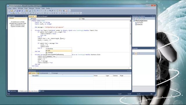 [VB Net] Défillement de texte смотреть онлайн