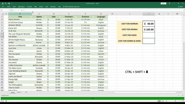 HOW TO USE SUMIFS FUNCTION IN EXCEL. смотреть онлайн