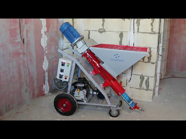 Запуск штукатурной станции SertaMaster XL 220/380v