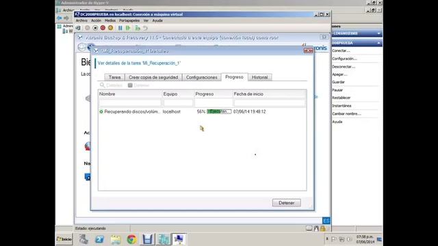 Acronis Advanced HYPER-V recovery image to VMHOST(Subtitulo Español) смотреть онлайн