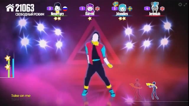 Первый танец в Just Dance Now(Take on me) смотреть онлайн