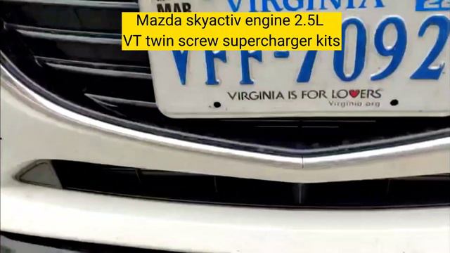 Christmas gift- Mazda 2.5L skyactiv Engine with VT twin screw supercharger kits смотреть онлайн