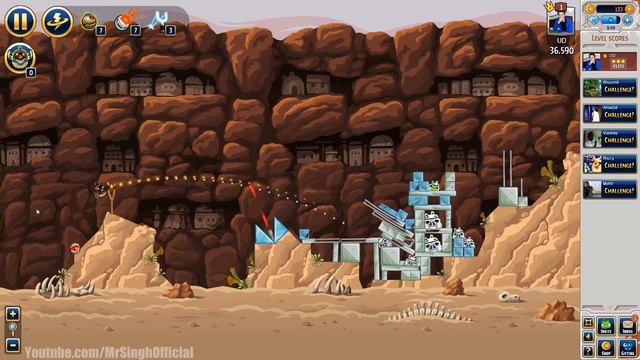 Angry Birds Star Wars Facebook Tournament Level 4 Week 7 Highscore HD Walkthrough Star Wars Week 7 смотреть онлайн