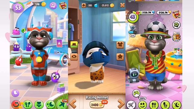 My Talking Tom 2 Vs Talking Tom 1 Vs My Talking Hank??Toilet Poop Android Gameplay HD