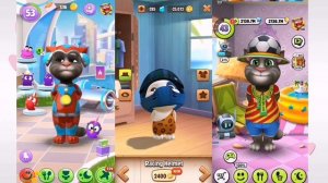 My Talking Tom 2 vs Talking Tom 1 Vs My Talking Hank??Toilet Poop Android Gameplay HD