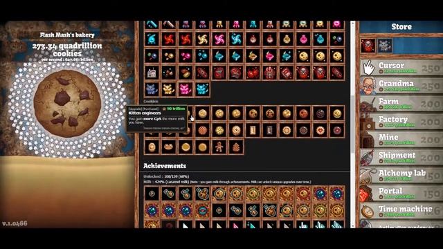 Cookie Clicker - Tiny Cookie Achievent смотреть онлайн