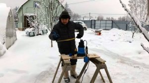 Усовершенствуем дренажный насос для колодца. Через переходник присоединяем ПНД трубу 32 диаметром