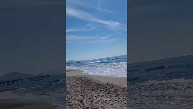 Море сегодня. Пляж. Алания. Турция в феврале🥰😍🤩🕊 смотреть онлайн