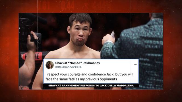 Shavkat Rakhmonov has ice-cold response to Jack Della Maddalena callout смотреть онлайн