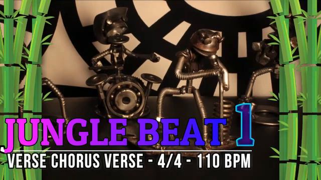110 BPM - Jungle Rock Beat - 4/4 Drum Track - Metronome - Drum Beat смотреть онлайн