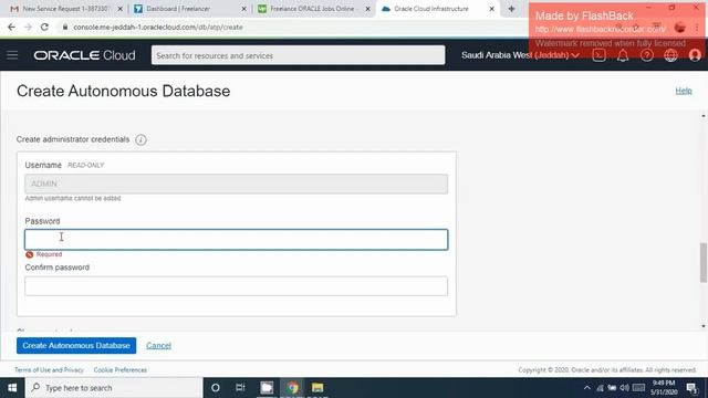 Create Oracle Autonomous DB on Shared Exadata Machine смотреть онлайн