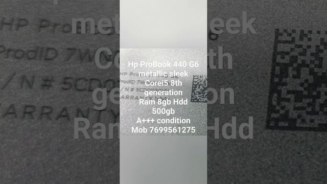 Hp ProBook 440 G6 metallic sleekCorei5 8th generationRam 8gb Hdd 500gbA+++ condition смотреть онлайн