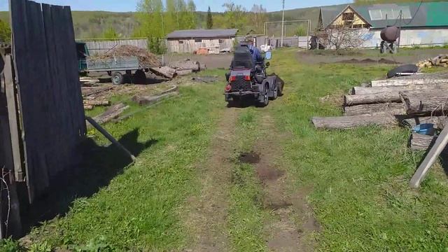 Самодельный мини погрузчик смотреть онлайн