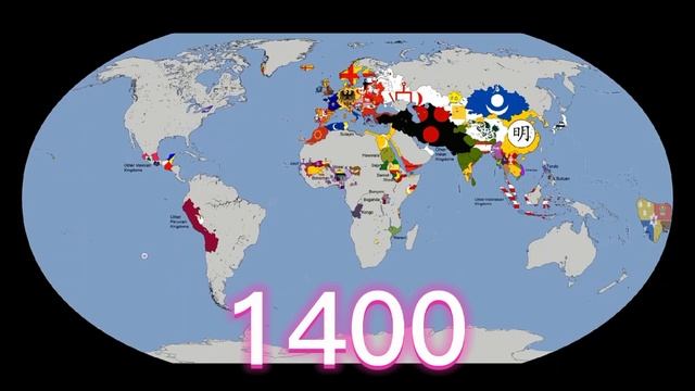 Map World (1100-2022) карта мира (1100-2022)#history #map #World #