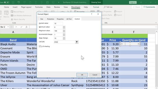 Adding a Scroll Bar in Excel смотреть онлайн
