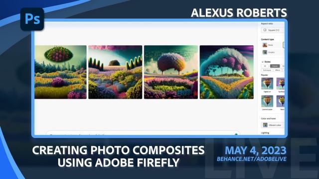 Photo Compositing using #AdobeFirefly - LIVE MAY 4th @ 10:30am смотреть онлайн