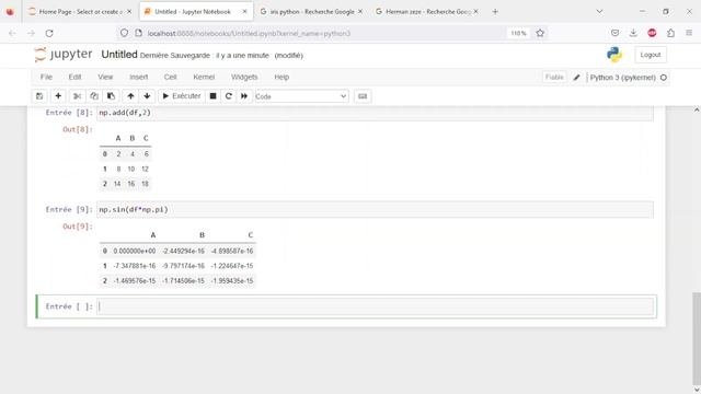 Python base 23 numpy Panda Calcul&Index Donnée смотреть онлайн