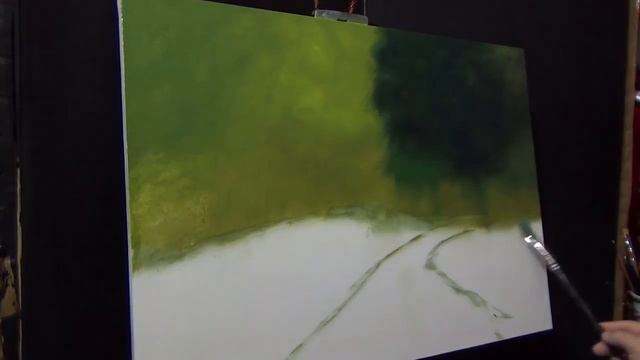 Уроки рисования - картина ПО ОСЕННЕМУ ПАРКУ часть 1 подмалевок смотреть онлайн